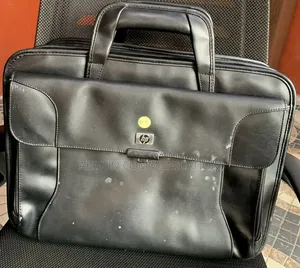 HP Leather Laptop Bag - Black