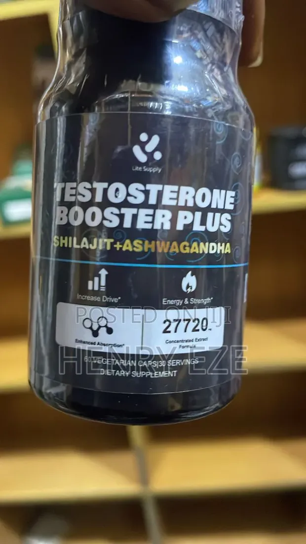 Testosterone Booster Plus: Shilajit + Ashwagandha | 60 Vegetarian Caps - 1