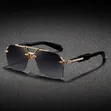 Luxury Double-Beam Metal Sunglasses - Men's - 2