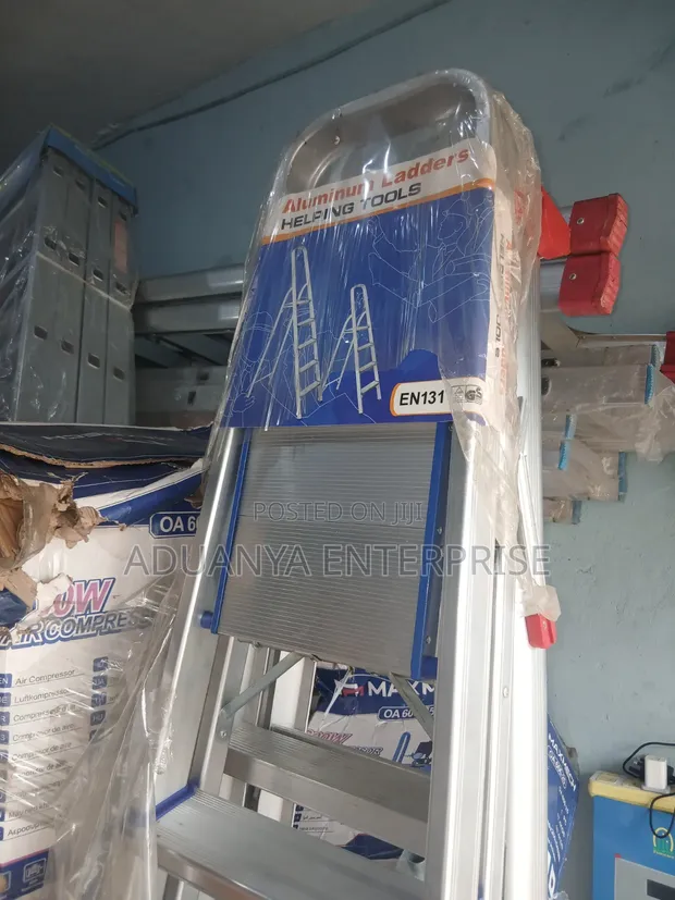 6-Mataki Aluminium A-Frame Ladder - 1