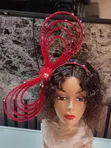 Red Ring Fascinator - Hannu Ya Yi - 2