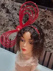 Red Ring Fascinator - Hannu Ya Yi - 3
