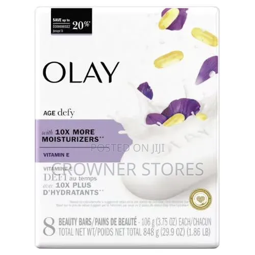 Olay Age Defying Bar Soap - Vitamin E & B3 Complex - 8 Count - 1