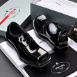 Prada Milano Luxury Leather Loafers - Black - 1