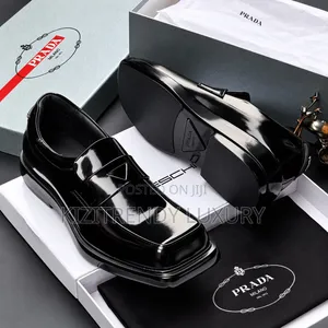 Prada Milano Luxury Leather Loafers - Black