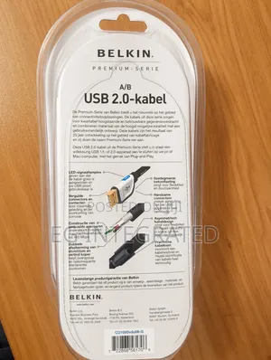 Original Belkin USB 2.0 A/B Printer Scanner Cable