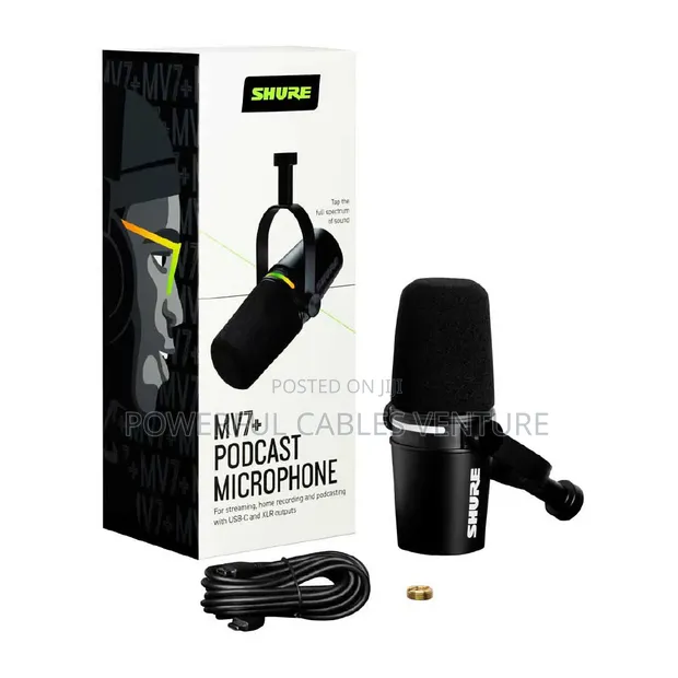 Shure MV7X XLR Podcast Microphone - 1