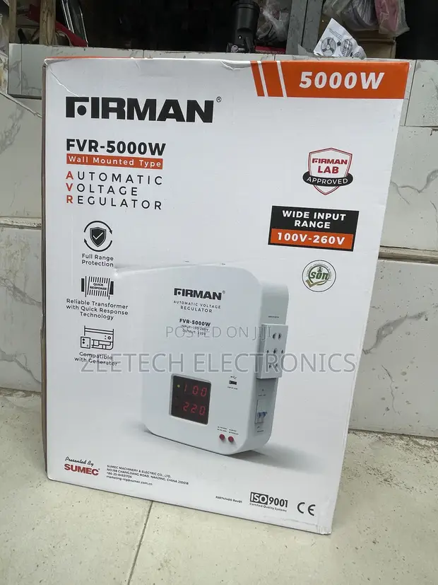 FIRMAN FVR-5000W Wall Mounted Automatic Voltage Regulator - 1