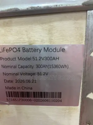 SMS 51.2V 300Ah 15.36kWh LiFePO4 Baturi