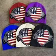 Unisex Knitted Beanie Hat - American Flag Graphic - 3
