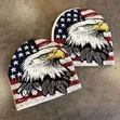 Unisex Knitted Beanie Hat - American Flag Graphic - 4
