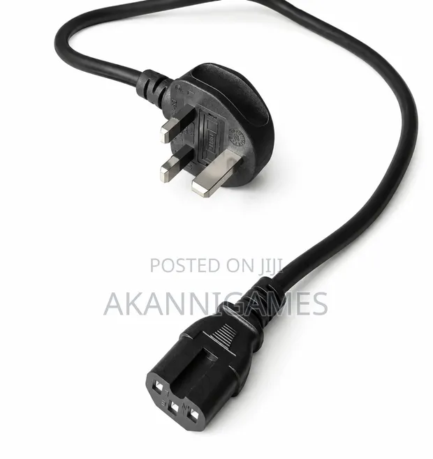 AC Power Cable C13 (UK 3-Pin Plug) - 1