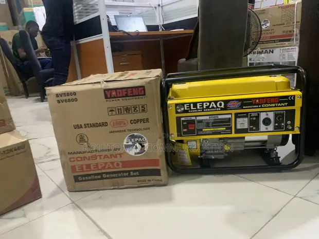 Elepaq SV6800 4.5kW 240V Jan Generator Mai Amfani Da Fetur - 1