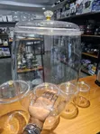 Kayan Ajiya Na Abinci Na Acrylic Guda 5 Da Murfi Mai Kula Da Crystal - 3