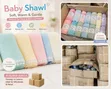 Snozu Modacrylic Baby Shawl - Green - 3