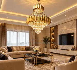Modern Crystal Chandelier for Living Room