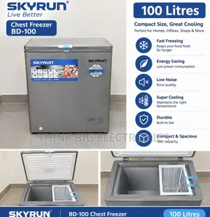Brand New Skyrun 100L Chest Freezer - Super Fast Freezing