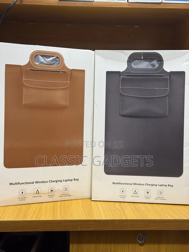 3-in-1 Laptop Sleeve with Wireless Charging & Mousepad (16-inch) - 1