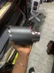 Carbon Fiber Style Car Exhaust Tip tare da LED Light - 1