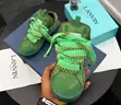 Lavin Curb Lace Up Men's Luxury Sneakers - Green - 2