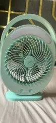 Used Kamisafe Rechargeable Fan - Green - 2