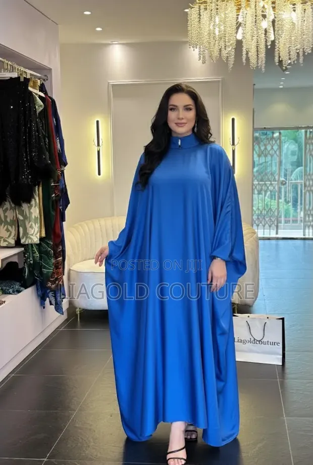 Duchess Silky Dress - Blue - 1