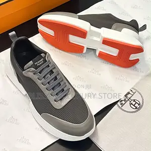 Hermes Premium Luxury Men's Sneakers - Gray