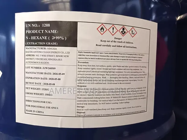 N-Hexane (99%) Industrial Chemical - 1