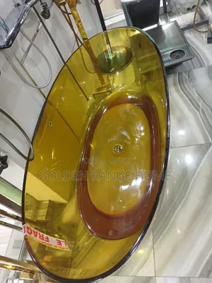 Gold Transparent Luxury Freestanding Bathtub