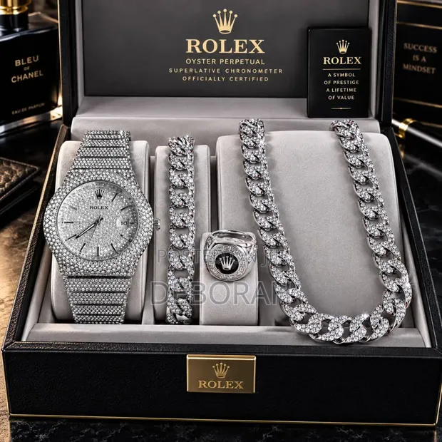 Stone Rolex Set for Men - 1