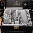Stone Rolex Set for Men - 1