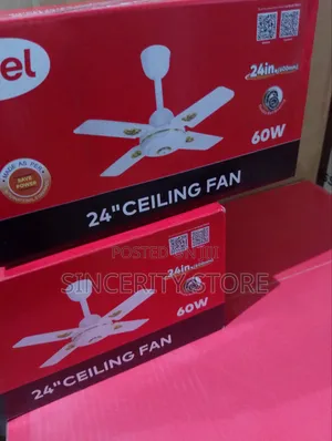 Itel 24" AC/DC Solar Ceiling Fan