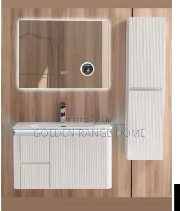 Premium Cabinet Basin Set tare da Madubin LED - 1
