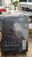 3-in-1 Foldable Wireless Charger - Black - 1