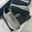 Hugo Boss Premium Luxury Men's Sneakers - Gray - 2