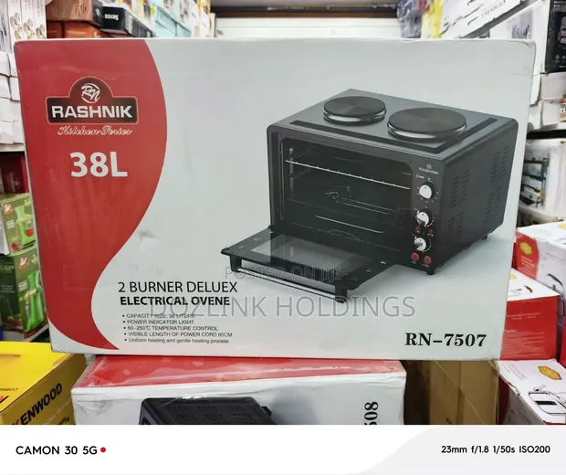 38 Liters 2 Burner Deluxe Injin Gasa Na Lantarki - 1