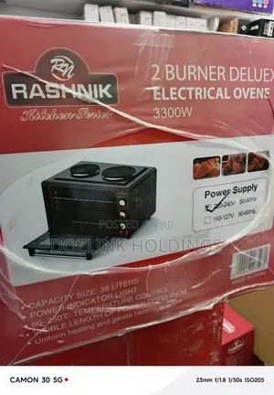 38 Liters 2 Burner Deluxe Electric Oven