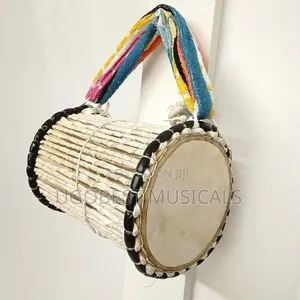 Handcrafted West African Talking Drum with Beater