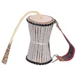 Handcrafted West African Talking Drum with Beater - 3