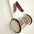 Handcrafted West African Talking Drum with Beater - 4