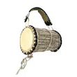 Handcrafted West African Talking Drum with Beater - 5
