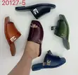 Stock Flat Leather Slippers - 1