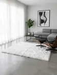 Faux Fur Center Rug - Girman Daban Daban - 4