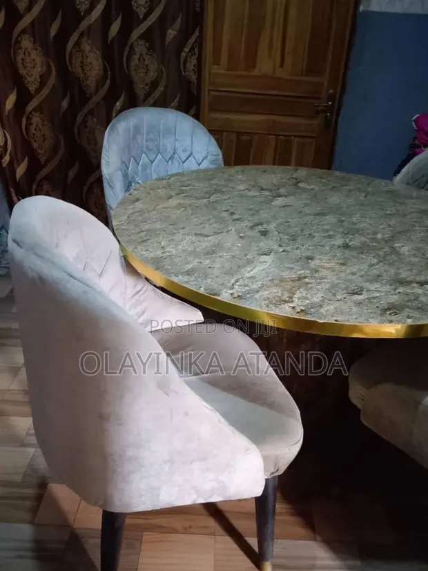 Marvel 4-Seater Dining Set with Marble Table - 1