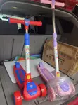 Kids Scooter with Lights (Red, Pink, Blue) - 2