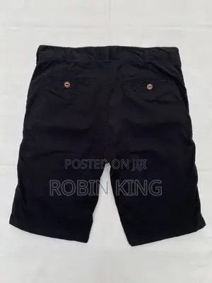 RED HERRING Black Chinos Shorts W32 L21