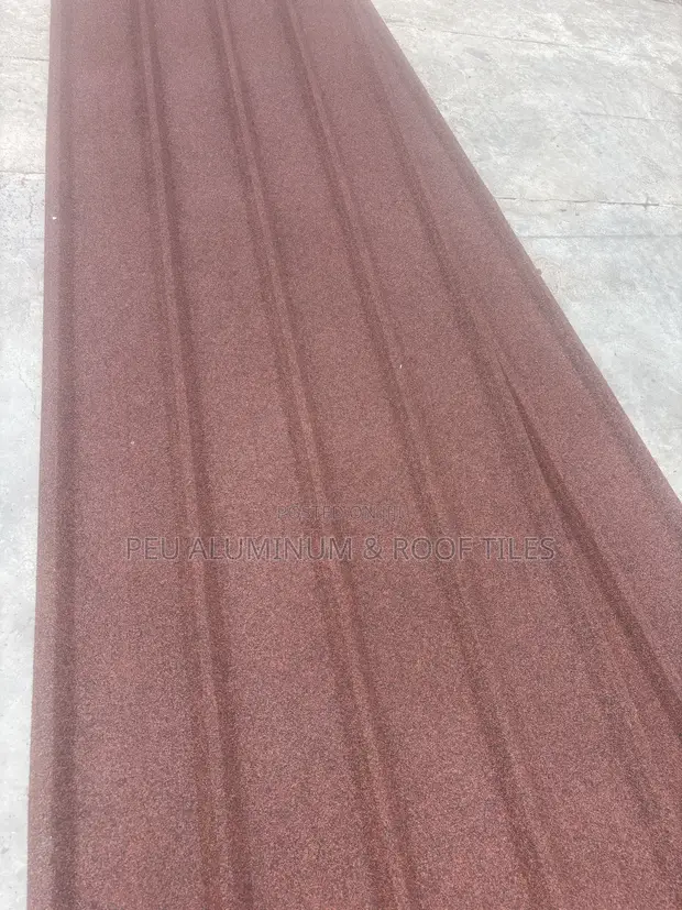 Red Long-Span Stone Coated Roofing Sheets - 1