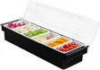 Condiment Dispenser Tray (4, 5, 6 Compartment) - 1