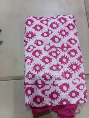 Adire Crepe Fabric - Pink, 5 Yards