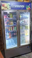 Sabon Snowsea Double Glass Door Display Freezer/Cooler - 2